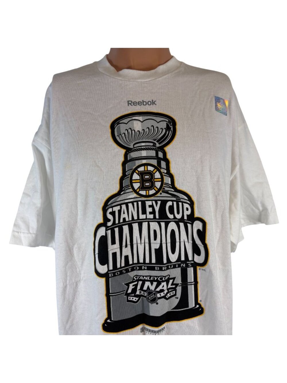 Boston Bruins T Shirt Mens XL 2011 Stanley Cup Champs Locker Room NHL Hockey